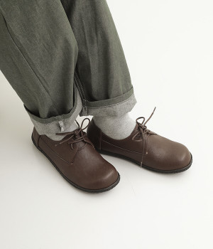 レースアップシューズ(ブラウン-230)