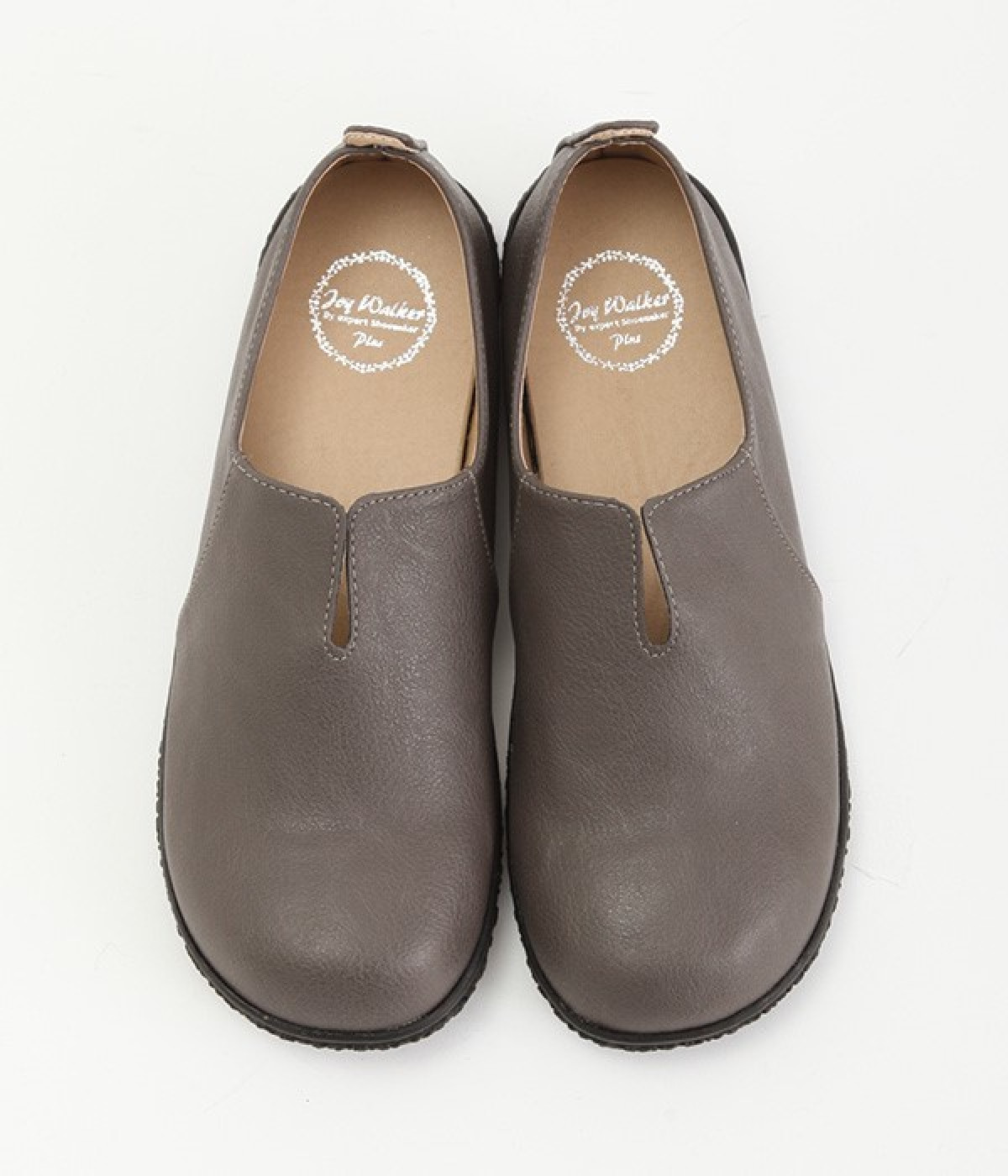 Vカットスリッポンシューズ(ダークグレー-230)