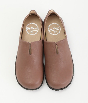 Vカットスリッポンシューズ(ココア-230)