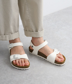 ワンベルト　アンクルストラップサンダル(ホワイト-35)