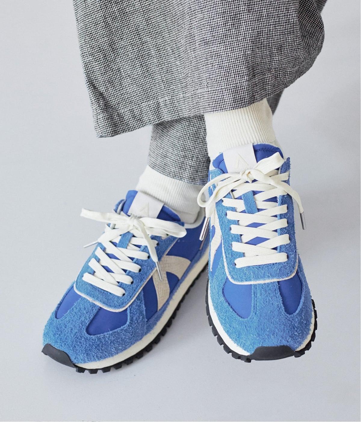 GATE　レトロスニーカー(BLUE/GREY/SNAKE/GOLF-36)