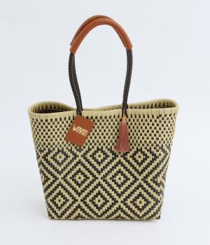 メルカドバッグ SMALL HANDLE HIGH(SAND/CHOCOLATE-F)