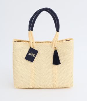 メルカドバッグ SMALL HANDLE LOW(CREAM BLACK-F)
