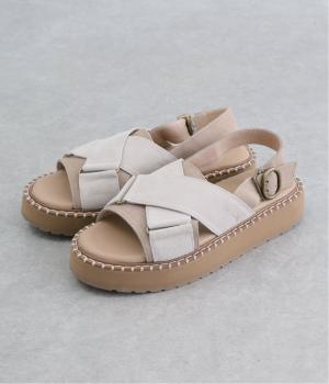 MORNA クロスベルトサンダル(ベージュ-230)