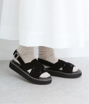 MORNA クロスベルトサンダル(ブラック-230)