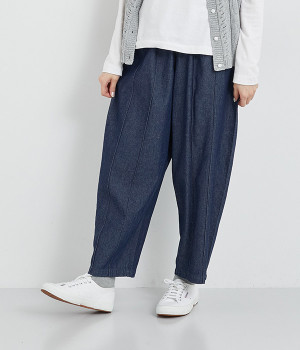 ツイルタックデザインパンツ(ネイビーデニム-ONESIZE)