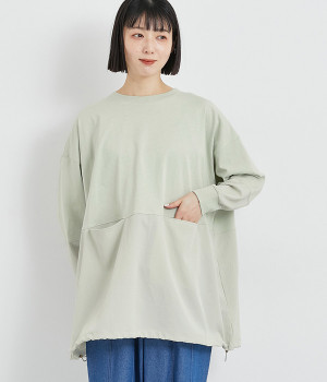 天竺ドッキングプルオーバー(ミント-ONESIZE)