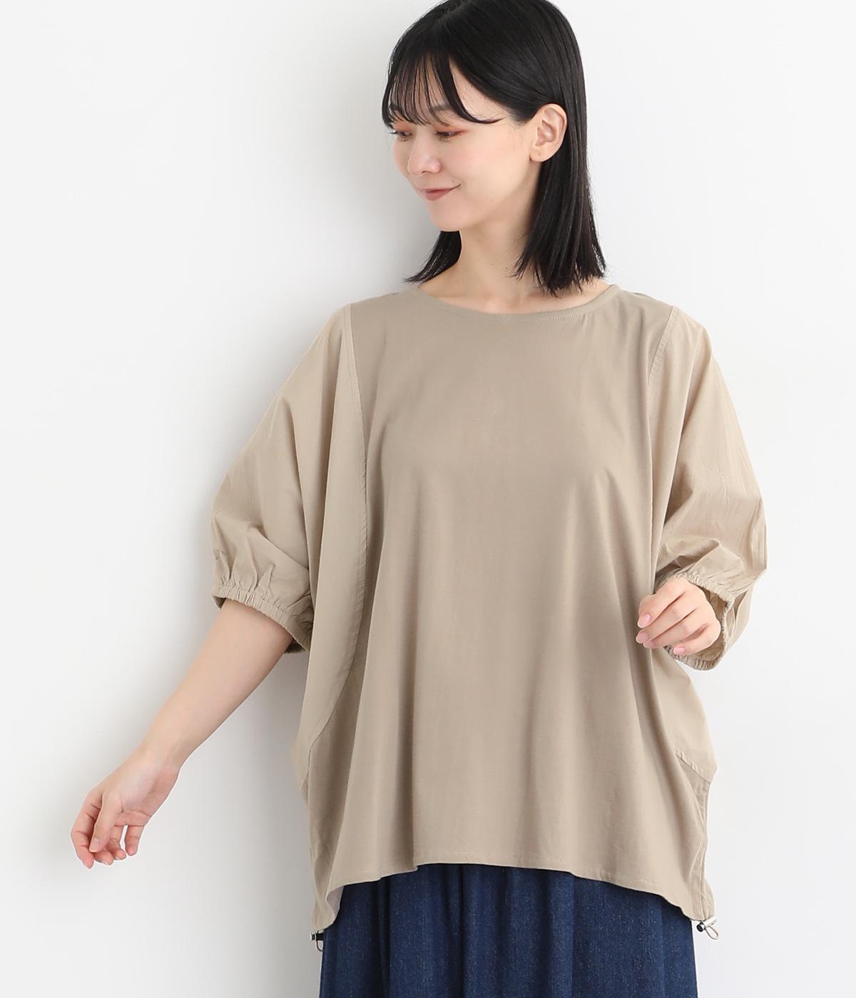 ソフトポプリンプルオーバー(グレージュ-ONESIZE)