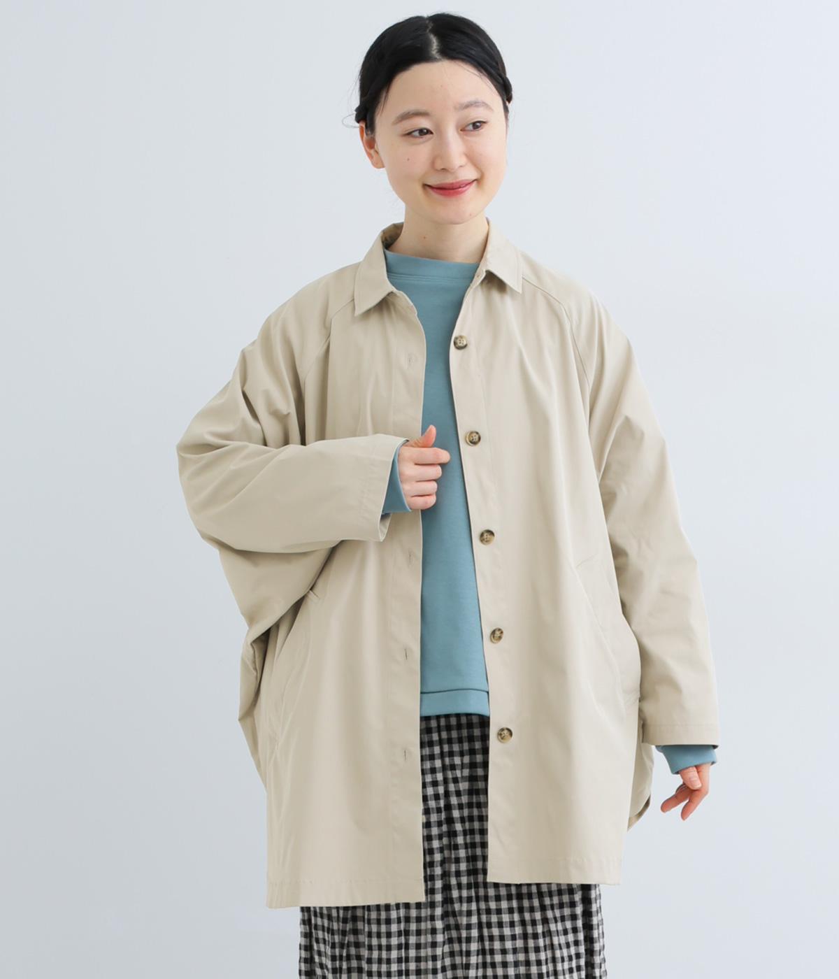 ソフトツイルポンチョシャツ(ベージュ-F)