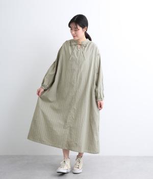 ストライプドビースキッパーワンピース(ミント-ONESIZE)