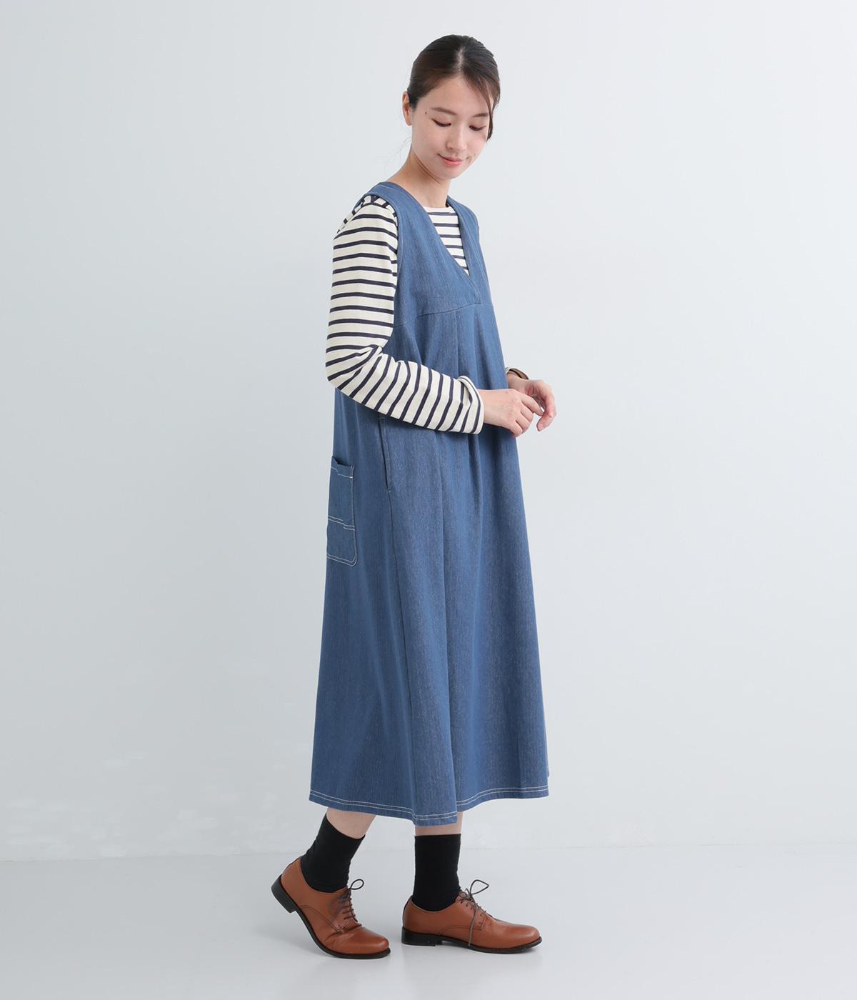 ヘリンボーン裏毛タックジャンパースカート｜LUPILIEN（ルピリアン）の