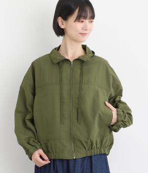 グログランショート丈ブルゾン(カーキ-F)