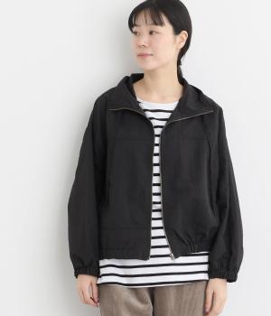 グログランショート丈ブルゾン(ブラック-F)