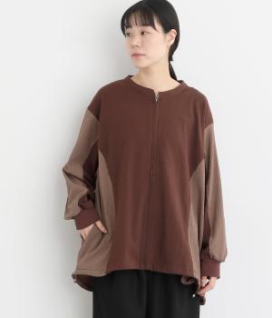 シアサッカーブルゾン(チョコレート-F)