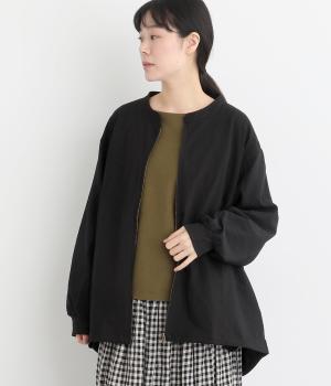 シアサッカーブルゾン(ブラック-F)