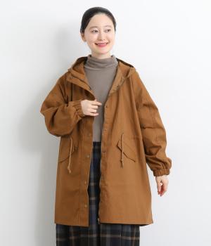 微起毛ツイルモッズコート(キャメル-F)
