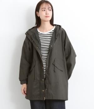 微起毛ツイルモッズコート(チャコール-F)