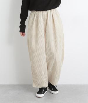 太いコーデュロイパンツ(アイボリー-F)