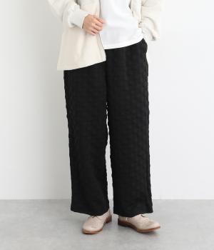 ドットジャカードパンツ(ブラック-F)