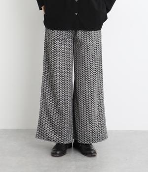 プリントカットパンツ(ブラック-F)