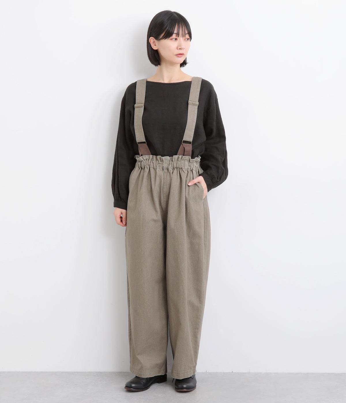 アンティークツイル取り外しサス付きパンツ(モカ-F)