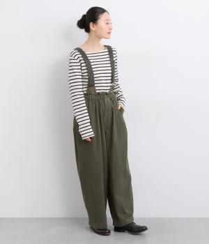 アンティークツイル取り外しサス付きパンツ(オリーブ-F)