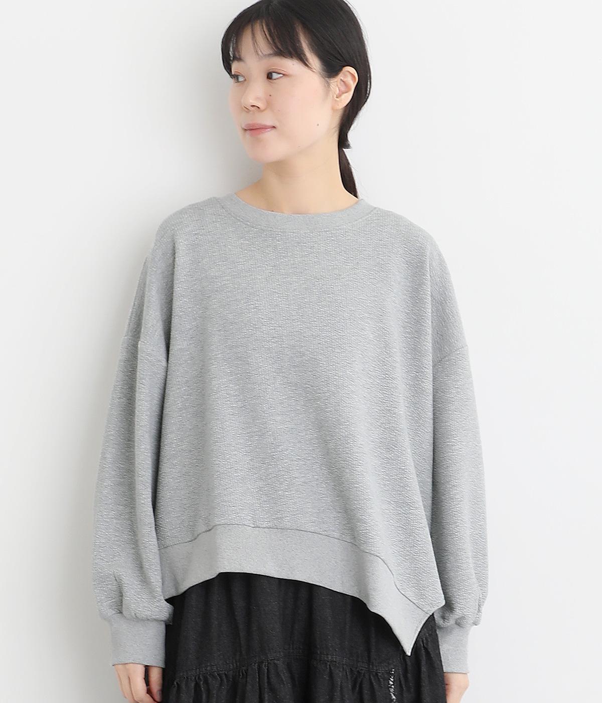 ポコポコ無地変形プルオーバー(モクグレー-F)