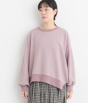 ポコポコ無地変形プルオーバー(パープル-F)