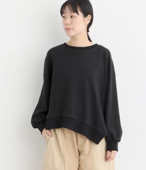 ポコポコ無地変形プルオーバー(ブラック-F)