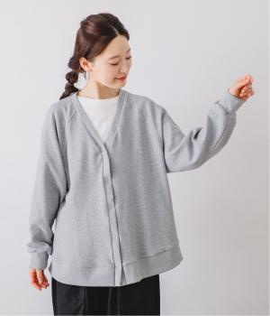 ポコポコ無地ドッキングカーディガン(モクグレー-F)