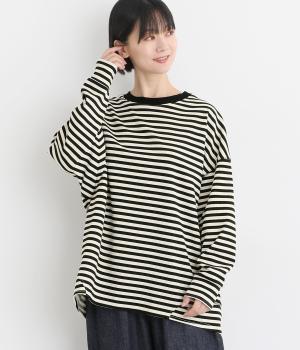 ポコポコボーダードルマンプルオーバー(ブラックボーダー-F)