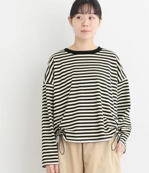 ポコポコボーダードロストプルオーバー(ブラックボーダー-F)