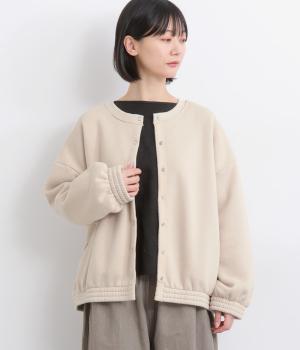 裏起毛シャーリングカーディガン(グレージュ-F)