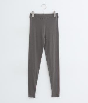 麻混天竺　レギンス(チャコール-F)