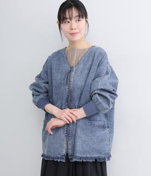 デニムジップブルゾン