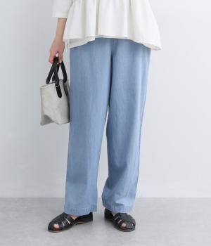 デニムテーパードパンツ(ブルーデニム-F)