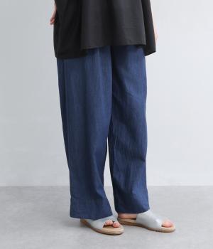 デニムワイドストレートパンツ