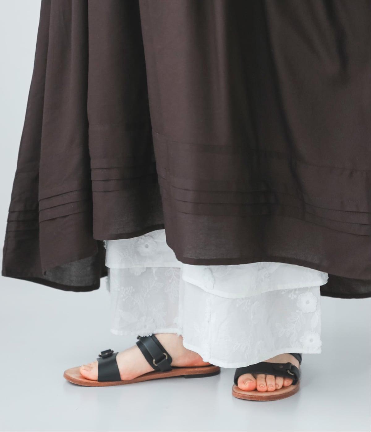 フラワー刺繍ペチパンツ(ホワイト-F)