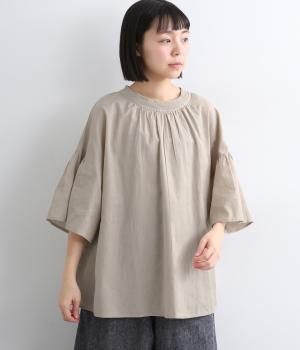 コットンフラックスフレアプルオーバー(キナリ-F)