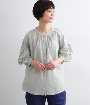 コットンフラックスフレアプルオーバー2(アイスグレー-F)