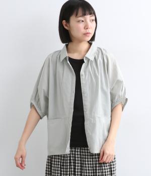 コットンフラックスドルマンシャツ(アイスグレー-F)