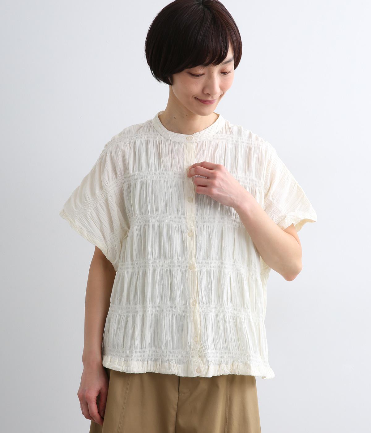 ポリウレタンミックスシャツ(アイボリー-F)