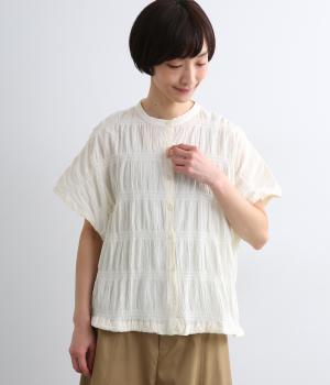 ポリウレタンミックスシャツ(アイボリー-F)