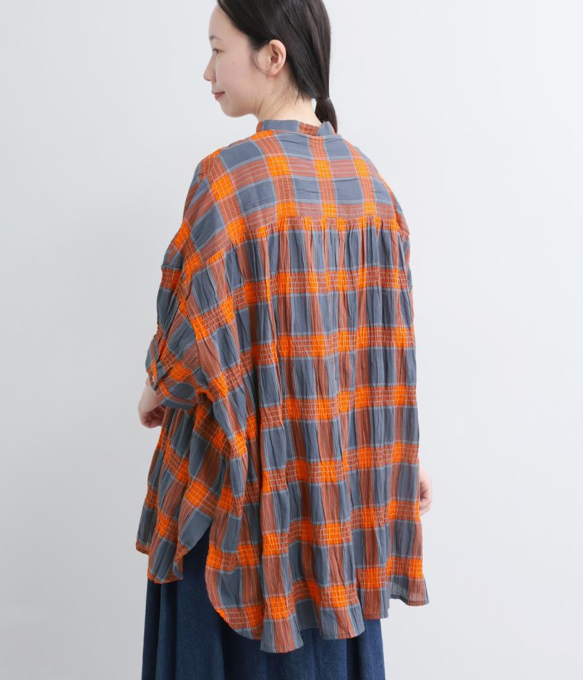 ポリウレタンミックスチェックシリーズシャツ