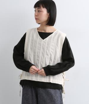 タックドビーベスト(アイボリー-F)