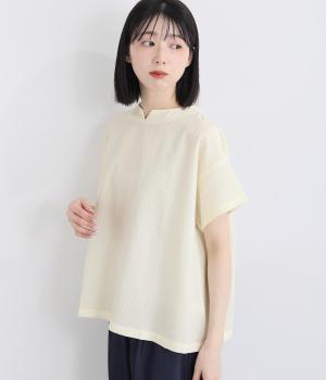 サッカードビー　バックギャザーボートネックプルオーバー(オフホワイト-F)