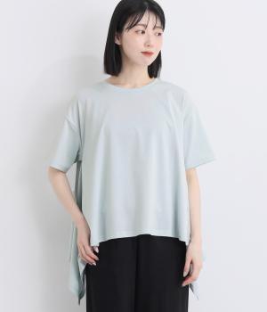 ドライタッチ天竺　イレヘムプルオーバー(アイスグレー-F)