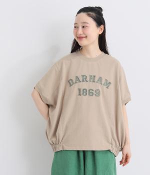 １６Sパウダー天竺　DARHAMデニムロゴ刺繍プルオーバー(グレージュ-F)