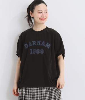 １６Sパウダー天竺　DARHAMデニムロゴ刺繍プルオーバー(ブラック-F)