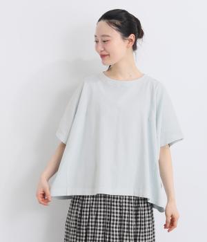 １６Sピグメント天竺　ビッグスクエアTシャツ(アイスグレー-F)